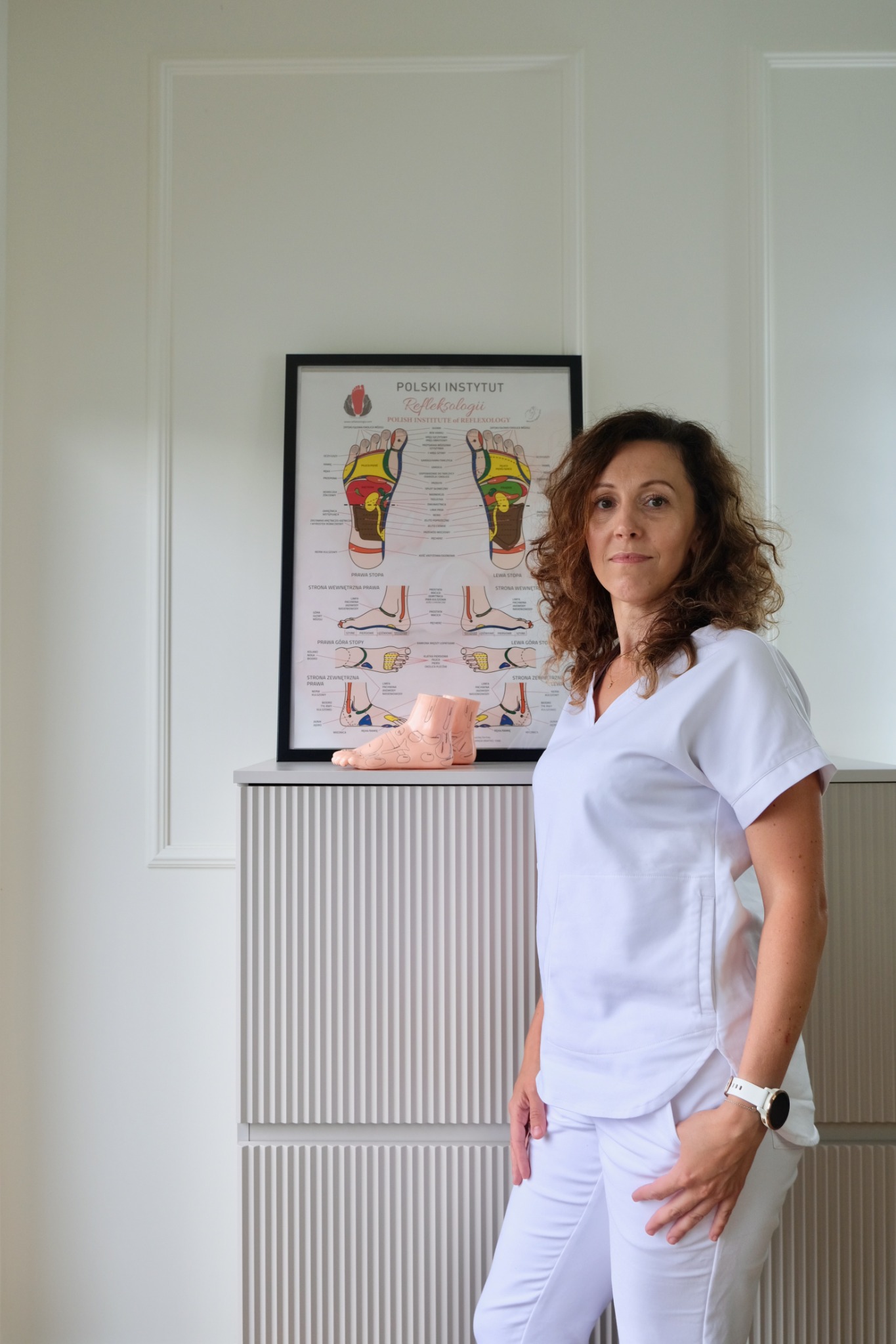 Dorota w gabinecie refleksologii Senso Przestrzeń